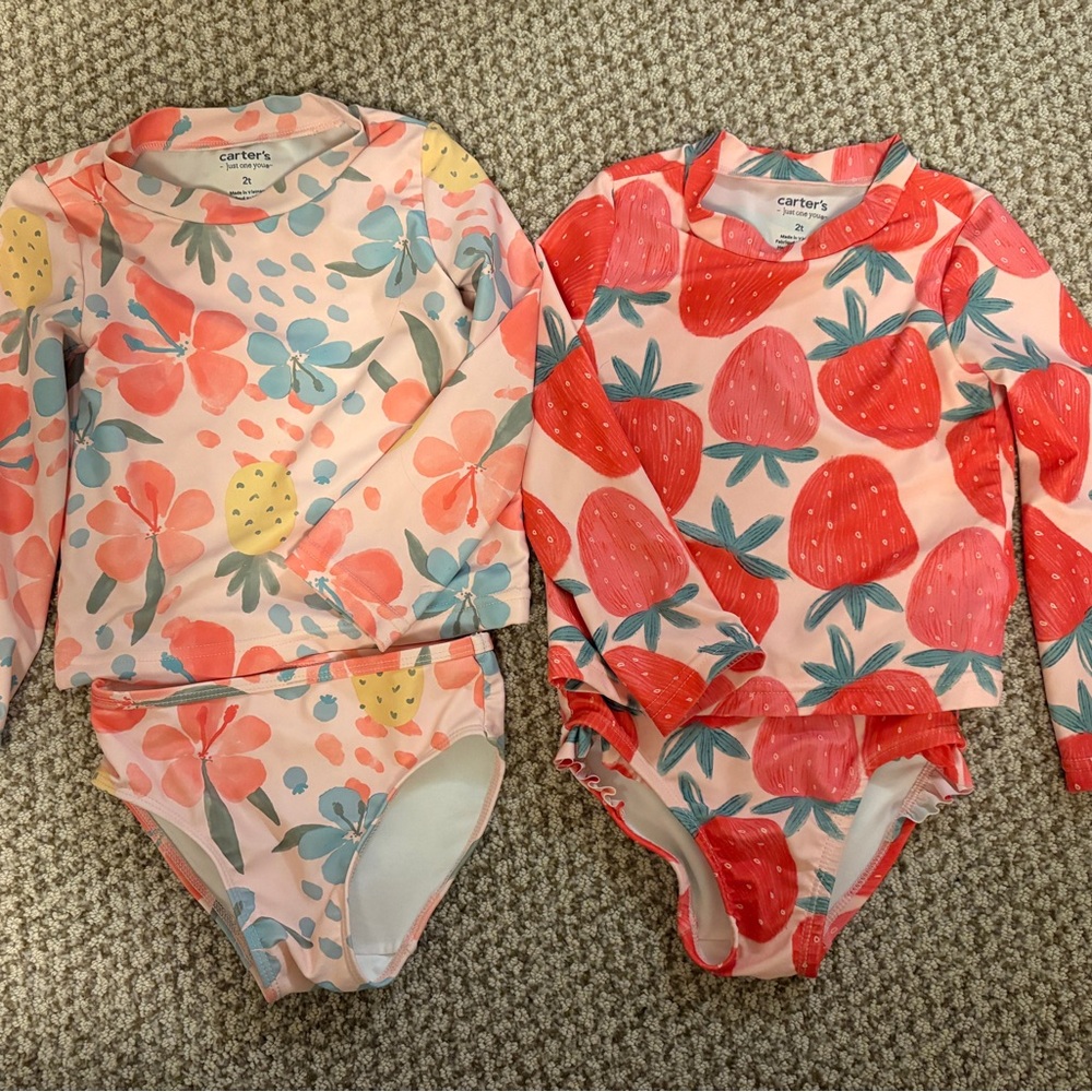 2T Girls Carter’s Swimsuits